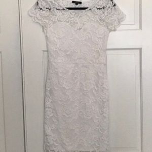 ambiance white lace dress